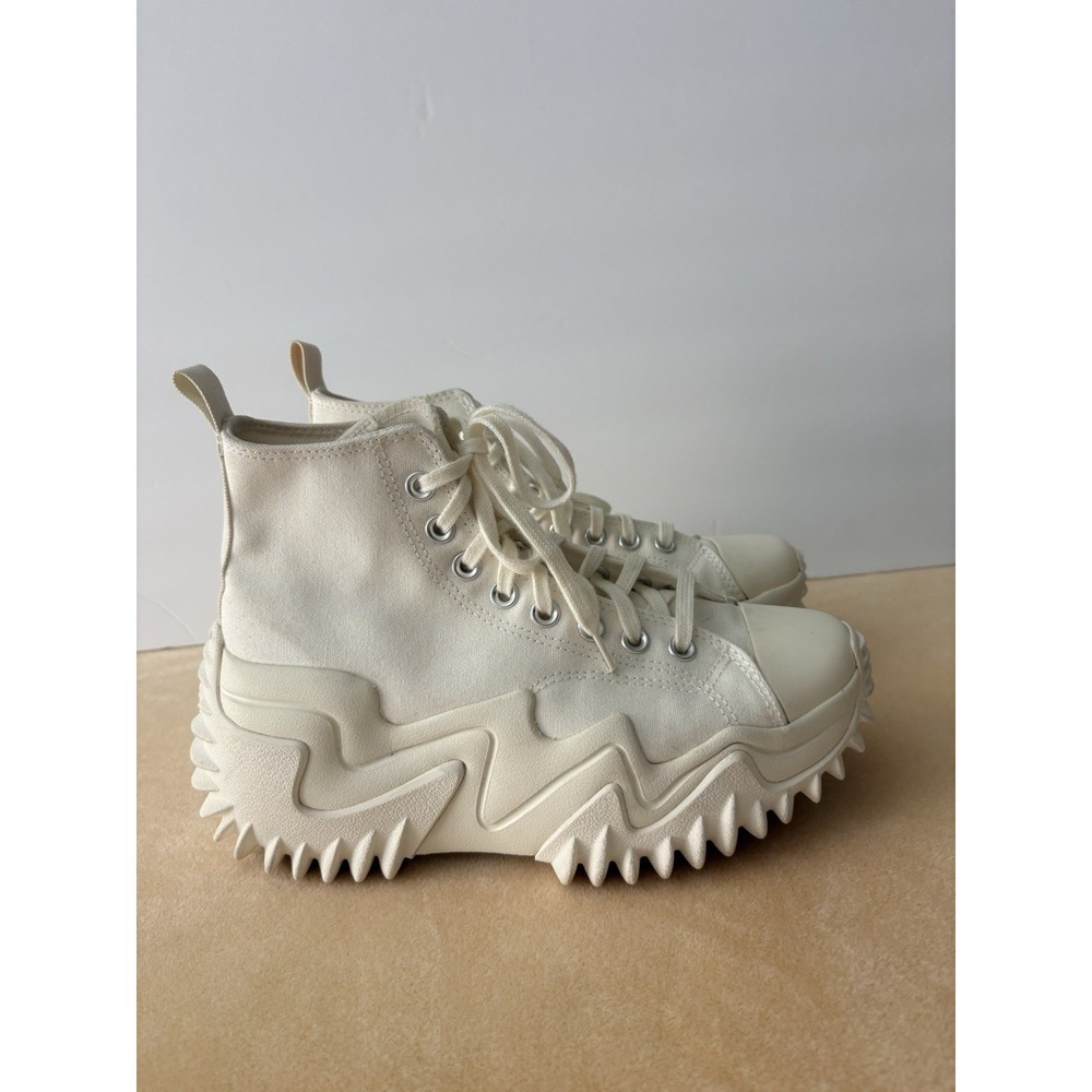 Converse Run Star Motion Unisex Shoes Sneakers Ecru Platform Street Sz M 7 W 8.5 - Picture 4 of 16